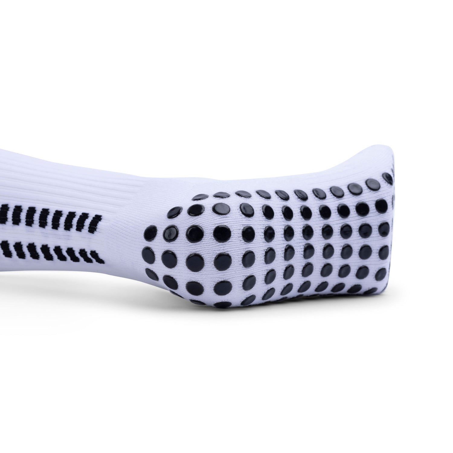 tiscal sports white grip sock heel